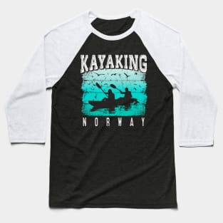 Kayaking Norway - Kayak Norway - Kajak Norway Baseball T-Shirt